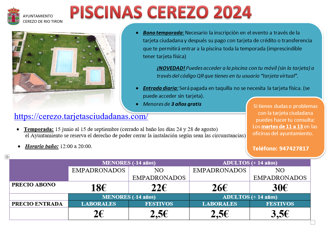 TEMPORADA PISCINAS 2024